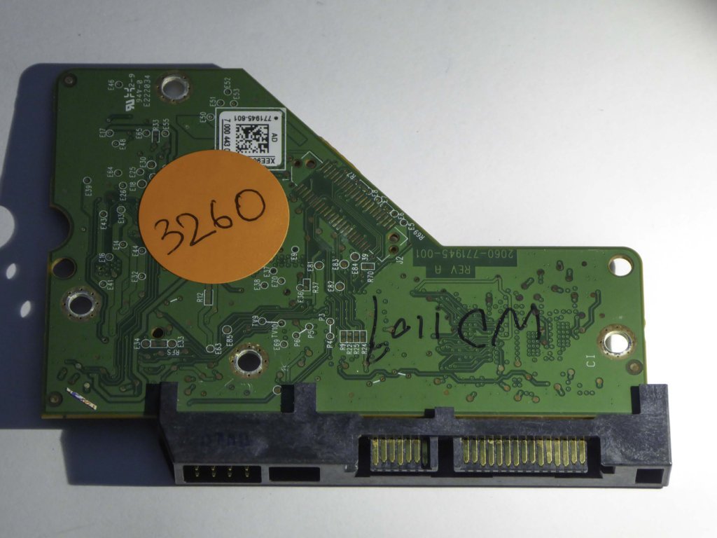 Western Digital WD10EURX-63C57Y0 2060-771945-001 REV A  PCB for Sale
