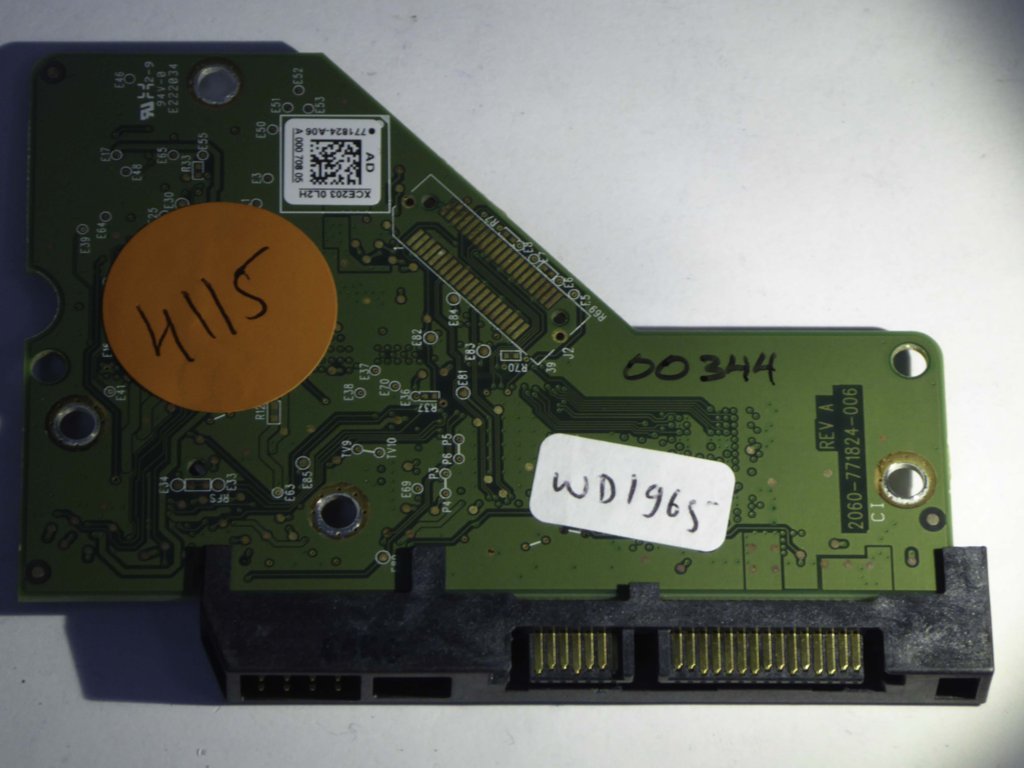 Western Digital WD10EZEX-00ER1A0 2060-771824-006 REV A  PCB for Sale