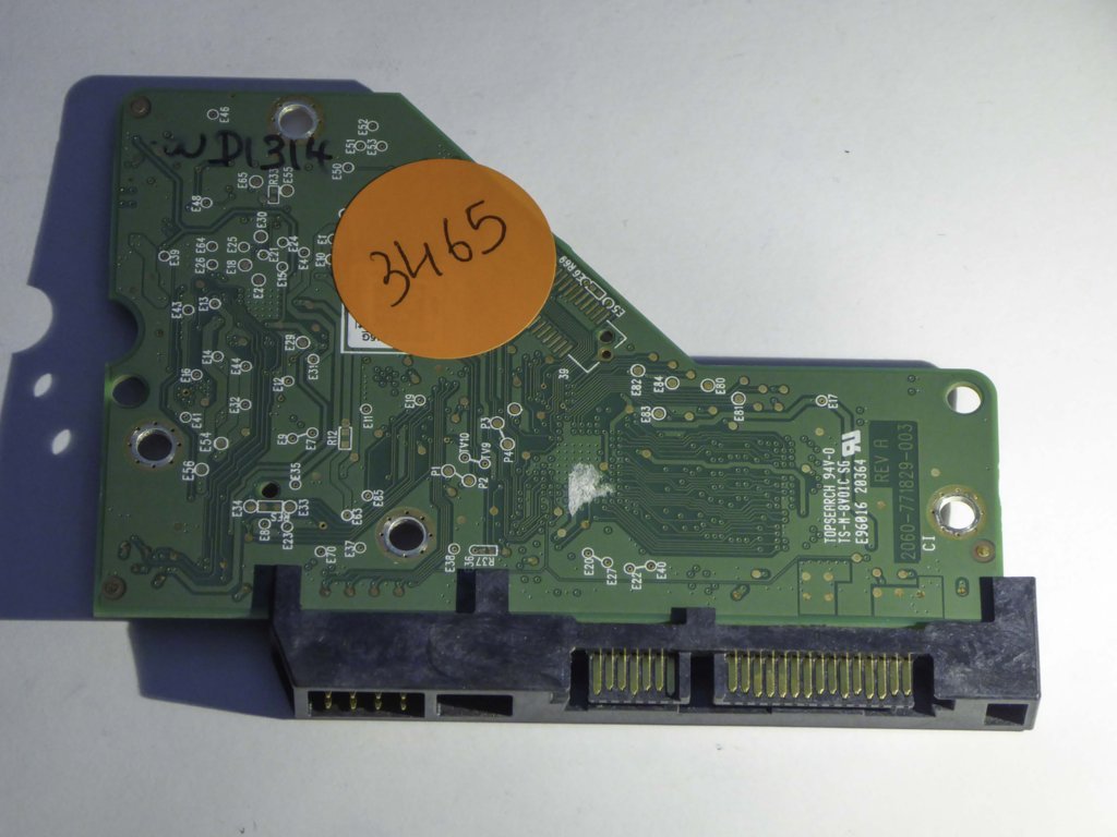 Western Digital WD10EZEX-00KUWA0 2060-771829-003 REV A  PCB for Sale