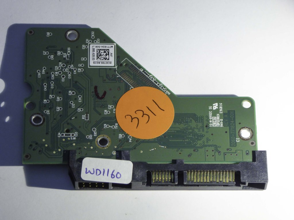 Western Digital WD10EZEX-00ZF5A0 2060-771824-006 REV A  PCB for Sale