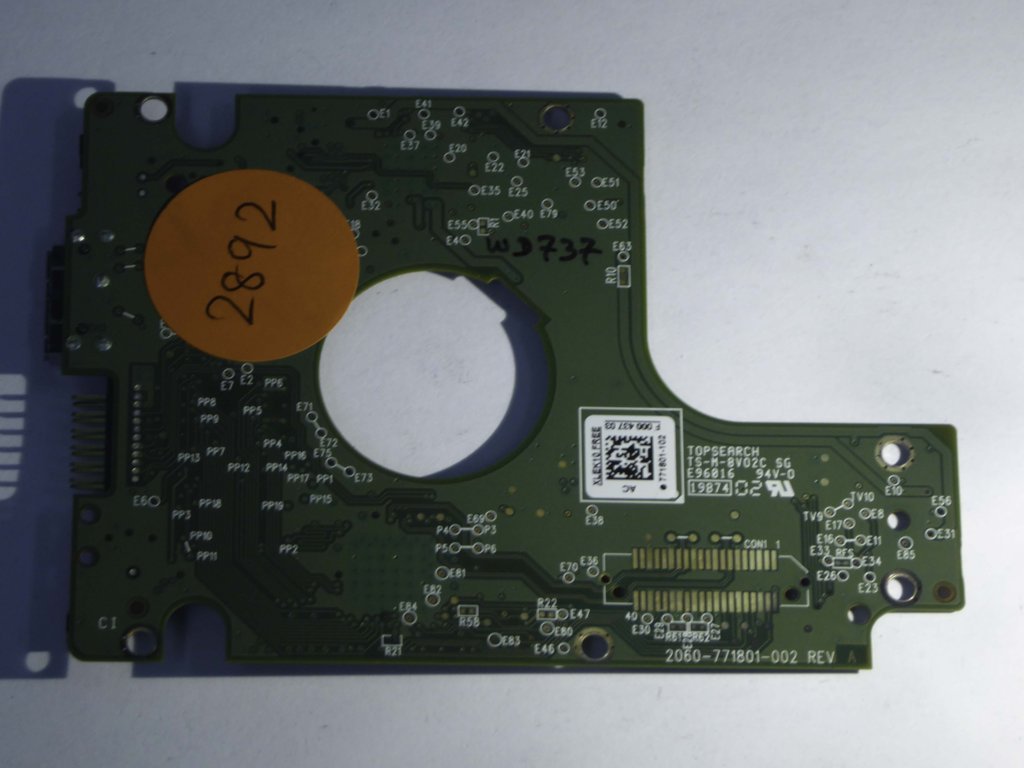 Western Digital WD10JMBW-11S5XS1 2060-771801-002 REV A  PCB for Sale