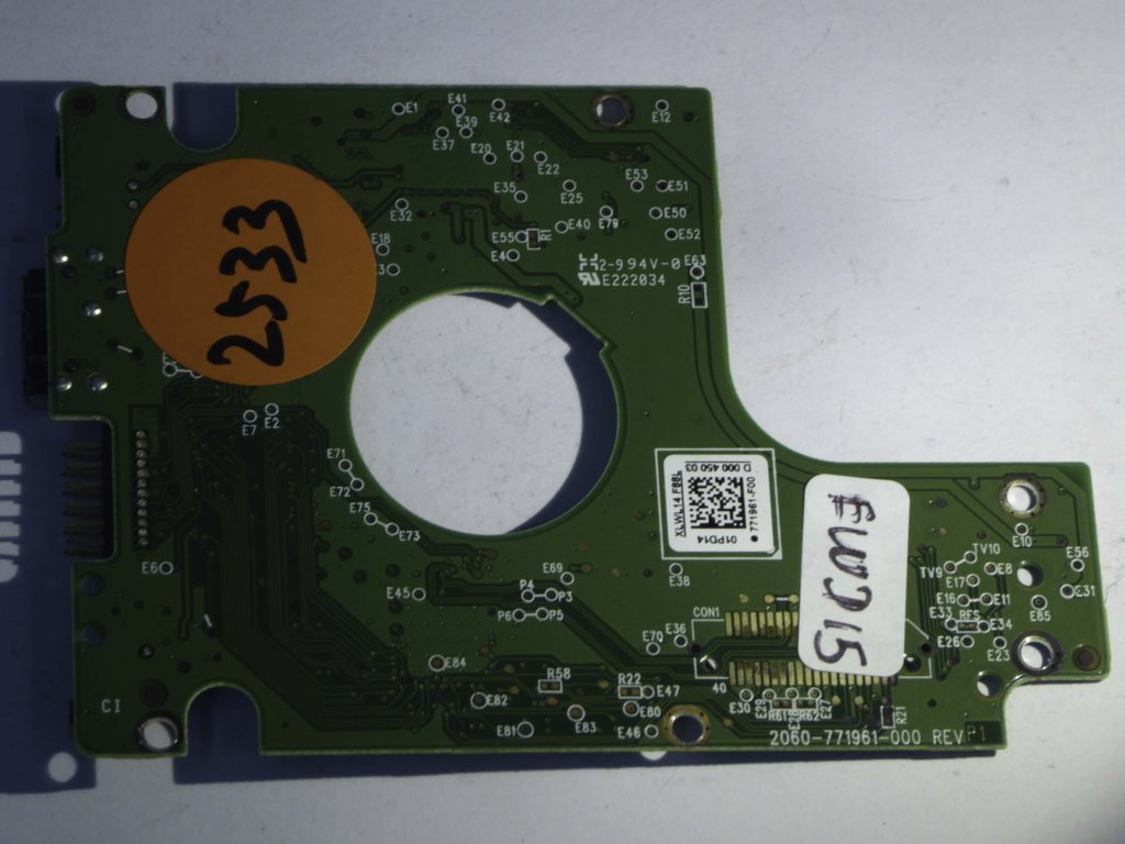 Western Digital WD10JMVW-11AJGS0 2060-771961-000 REV P1  PCB for Sale