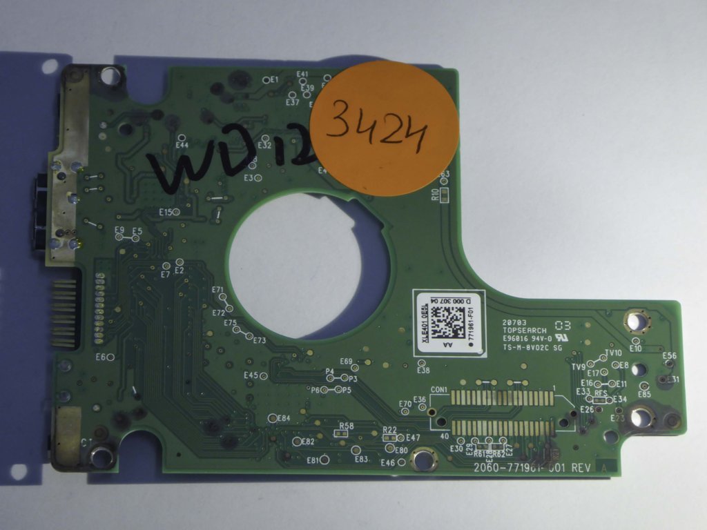 Western Digital WD10JMVW-11AJGS0 2060-771961-001 REV A  PCB for Sale