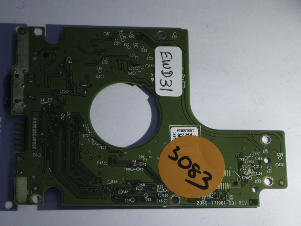 Western Digital WD10JMVW-11AJGS1 2060-771961-001 REV A  PCB for Sale
