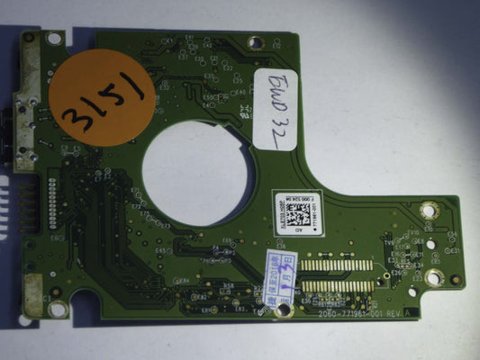 Western Digital WD10JMVW-11AJGS1 2060-771961-001 REV A  PCB for Sale