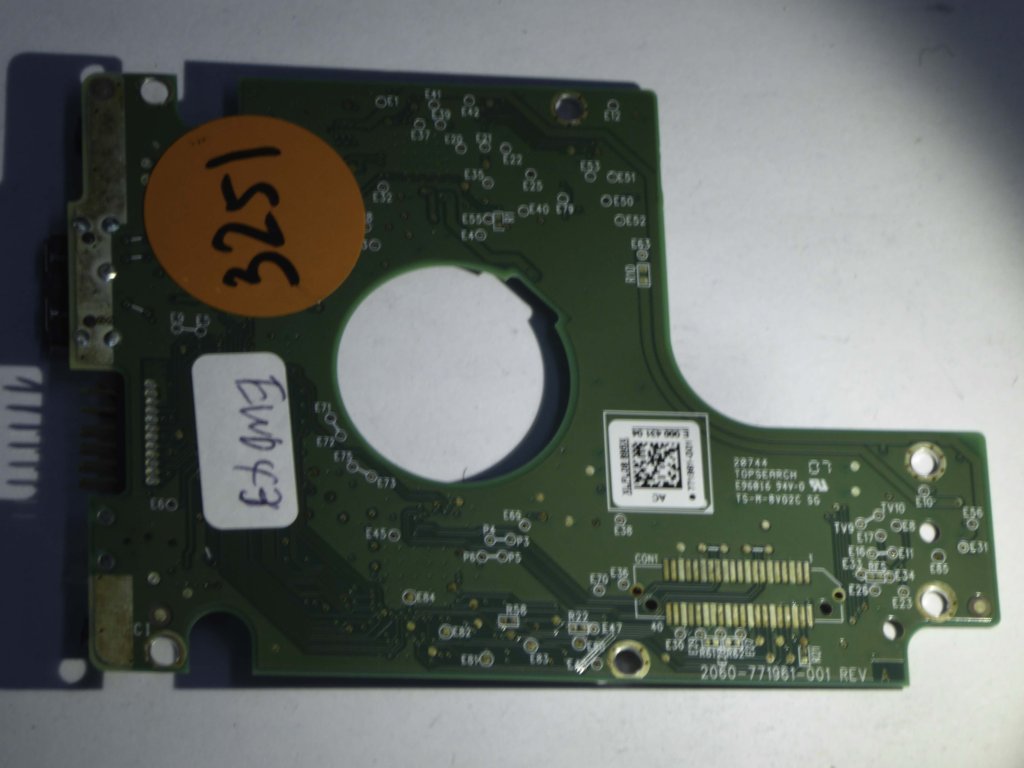 Western Digital WD10JMVW-11AJGS2 2060-771961-001 REV A  PCB for Sale