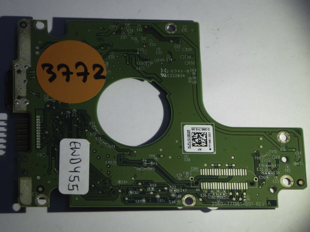 Western Digital WD10JMVW-11AJGS2 2060-771961-001 REV A  PCB for Sale