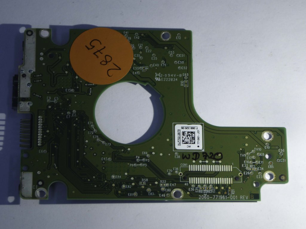 Western Digital WD10JMVW-11AJGS2 2060-771961-001 REV B  PCB for Sale