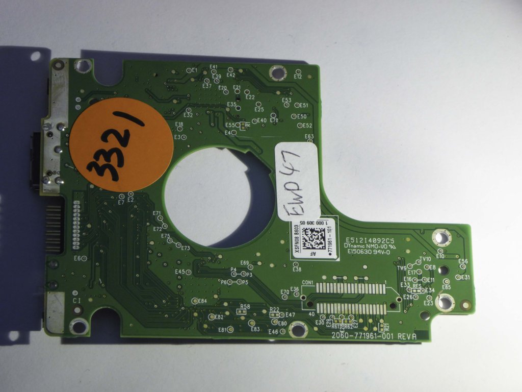 Western Digital WD10JMVW-11AJGS3 2060-771961-001 REV A  PCB for Sale