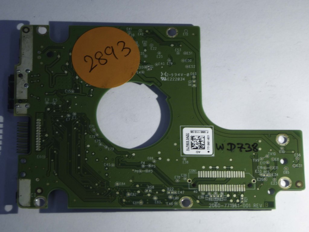 Western Digital WD10JMVW-11AJGS3 2060-771961-001 REV B  PCB for Sale