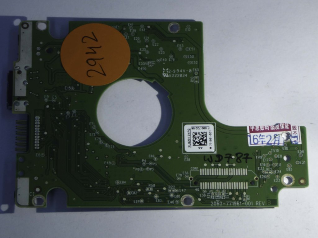 Western Digital WD10JMVW-11AJGS4 2060-771961-001 REV B  PCB for Sale