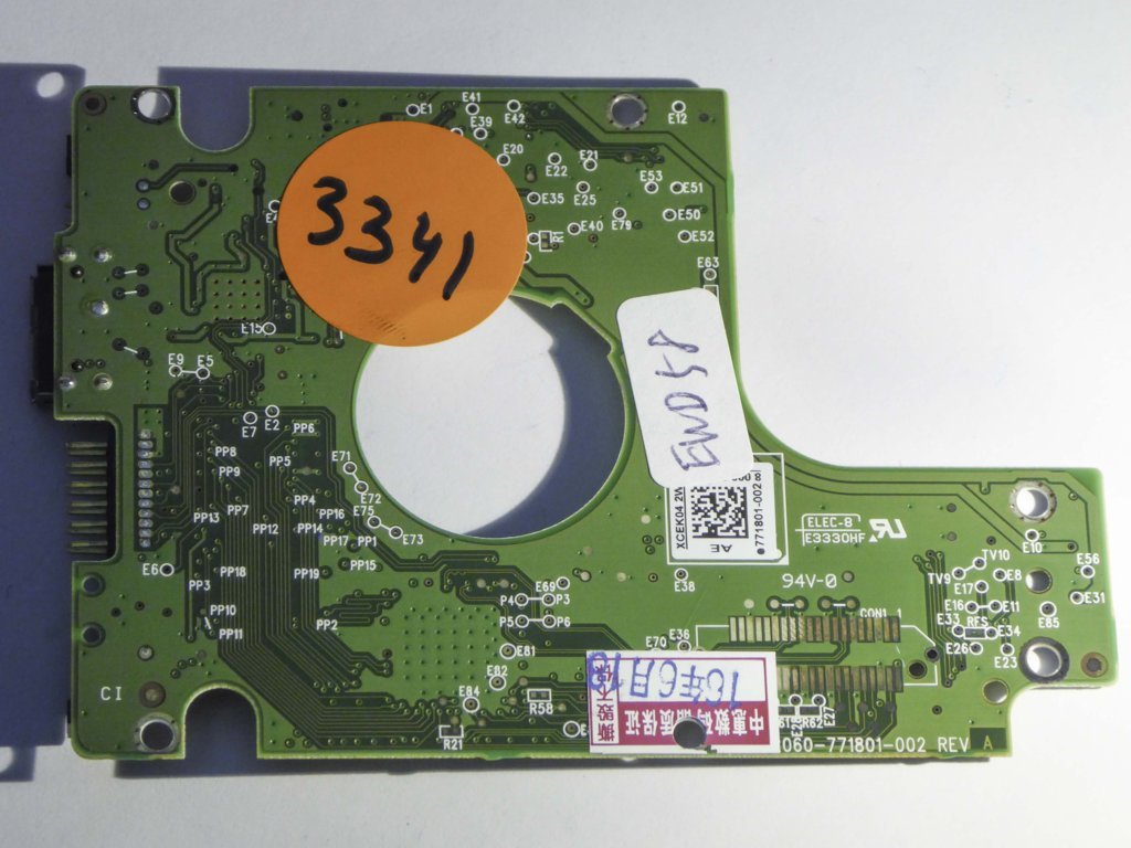 Western Digital WD10JMVW-11S5XS0 2060-771801-002 REV A  PCB for Sale