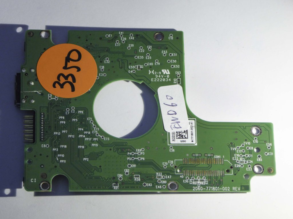Western Digital WD10JMVW-11S5XS0 2060-771801-002 REV A  PCB for Sale
