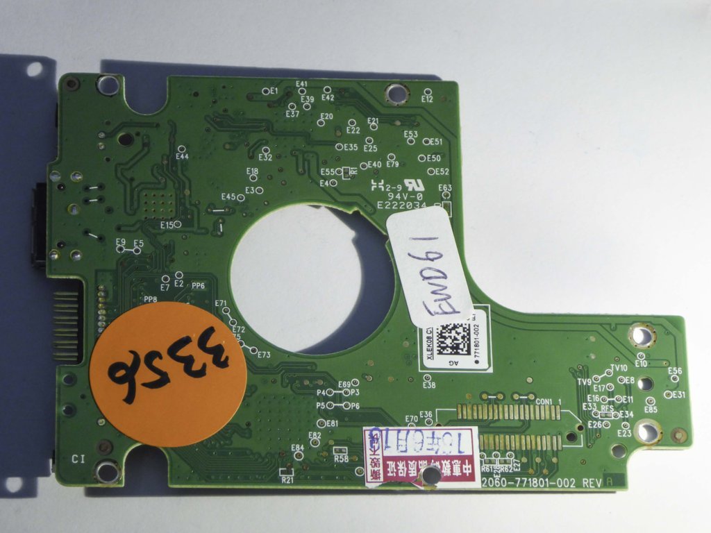Western Digital WD10JMVW-11S5XS0 2060-771801-002 REV A  PCB for Sale