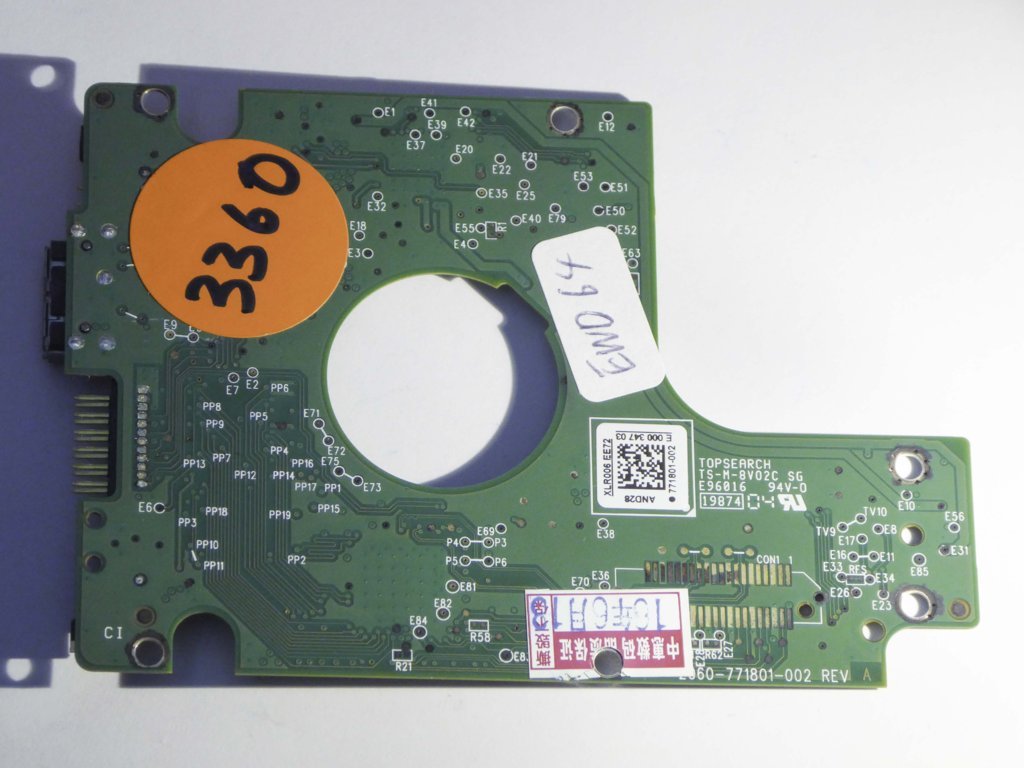 Western Digital WD10JMVW-11S5XS0 2060-771801-002 REV A  PCB for Sale