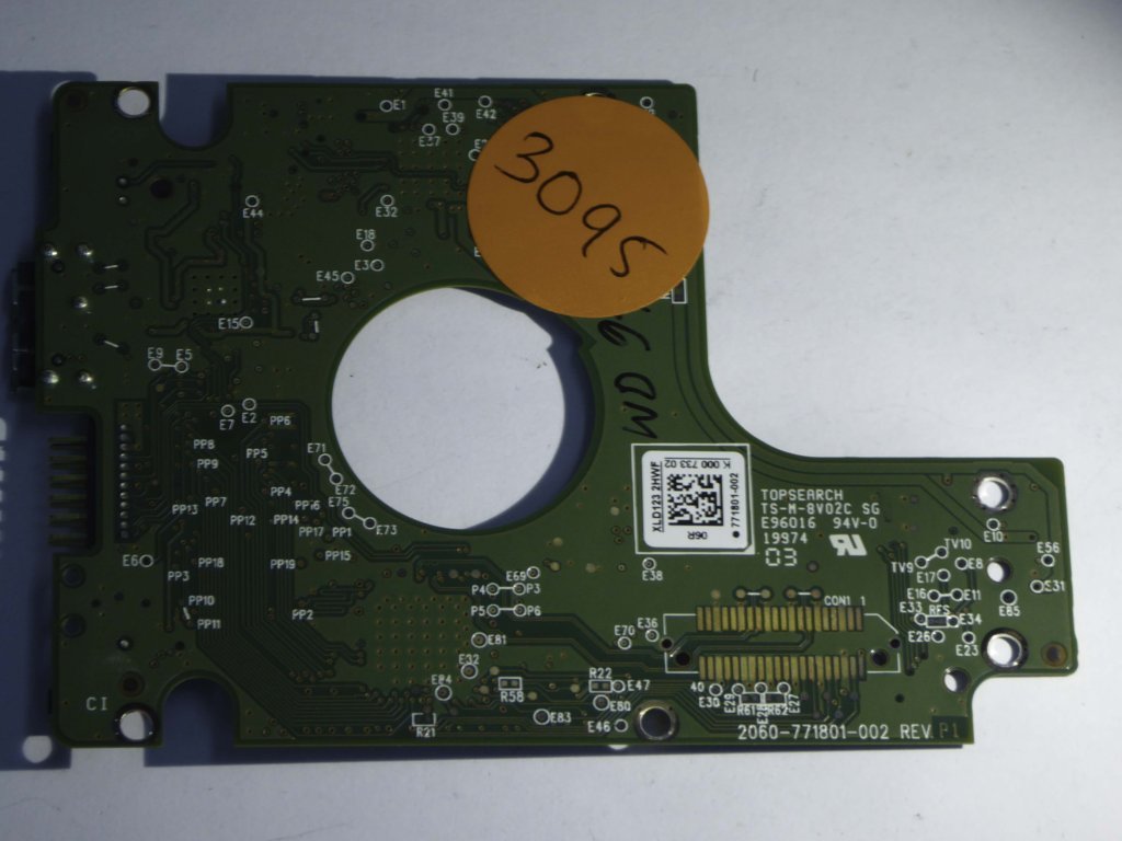 Western Digital WD10JMVW-11S5XS0 2060-771801-002 REV P1  PCB for Sale