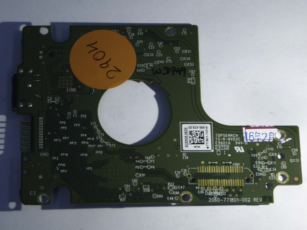 Western Digital WD10JMVW-11S5XS1 2060-771801-002 REV A  PCB for Sale