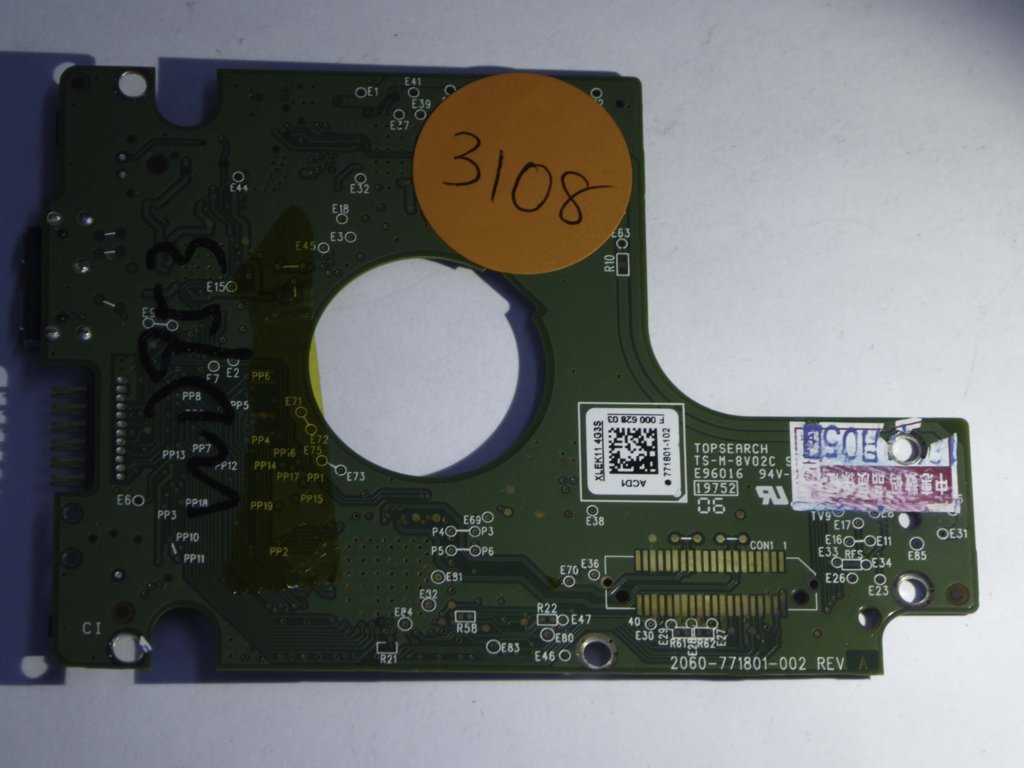 Western Digital WD10JMVW-11S5XS1 2060-771801-002 REV A  PCB for Sale