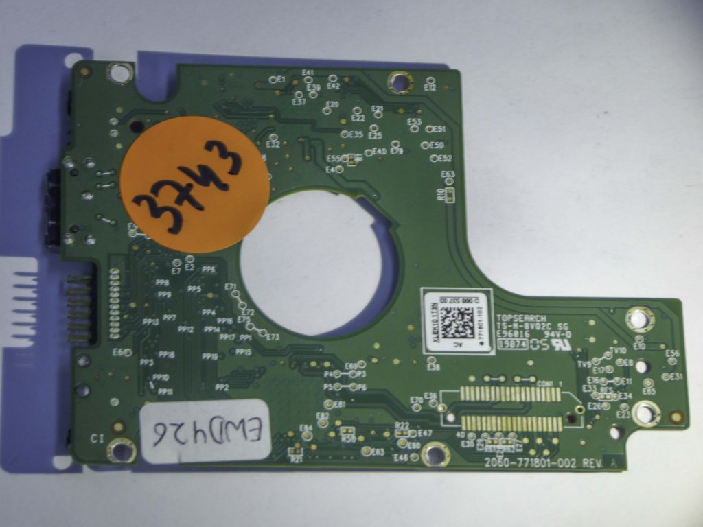 Western Digital WD10JMVW-11S5XS1 2060-771801-002 REV A  PCB for Sale