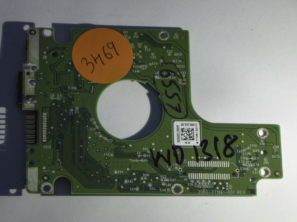 Western Digital WD10JMVW 2060-771961-001REV B  PCB for Sale