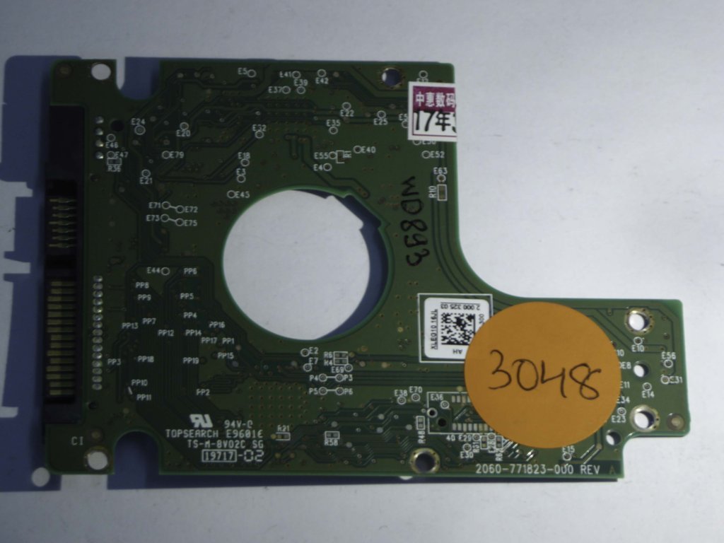 Western Digital WD10JPVT-00A1YT0 2060-771823-000 REV A  PCB for Sale