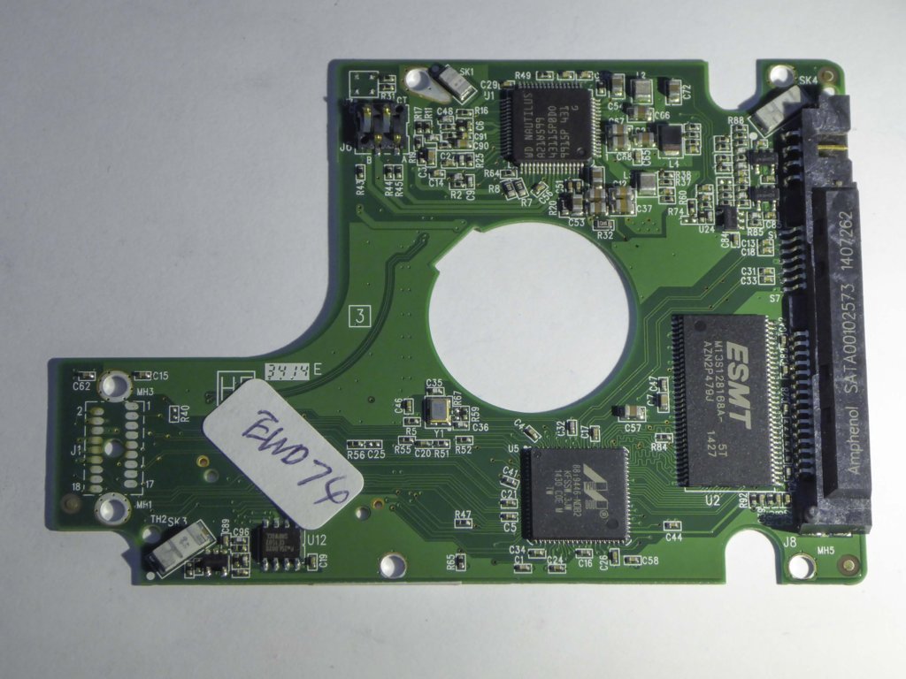 Western Digital WD10JPVX-00JC3T0 2060-771960-000 REV A  PCB for Sale