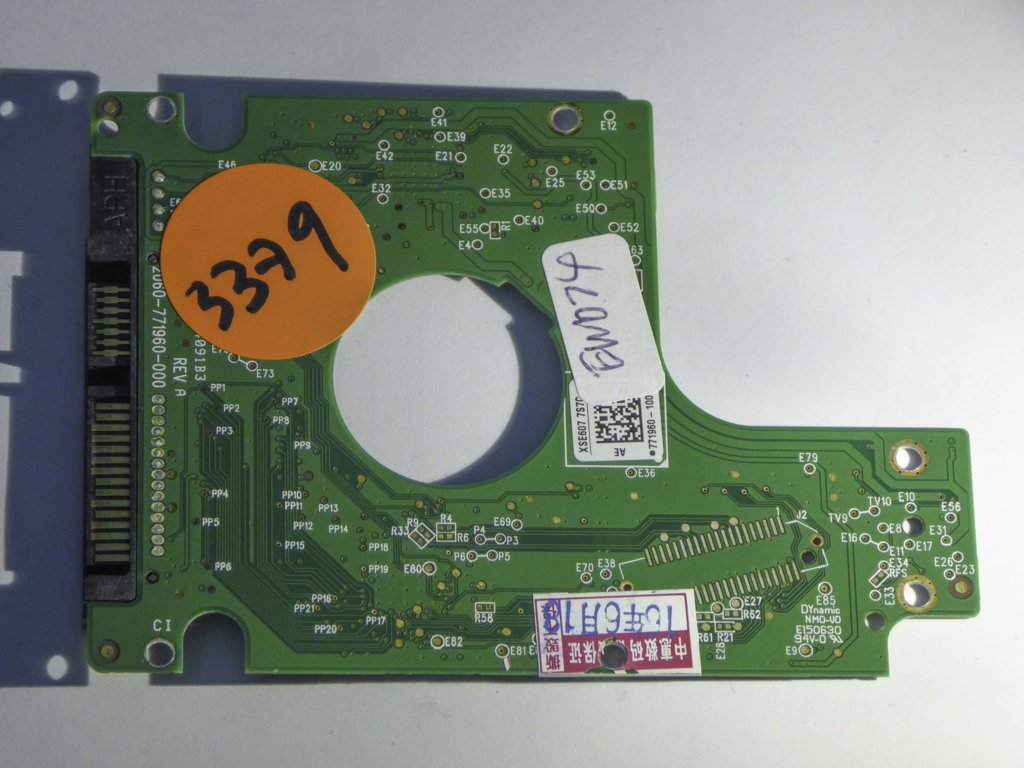 Western Digital WD10JPVX-00JC3T0 2060-771960-000 REV A  PCB for Sale