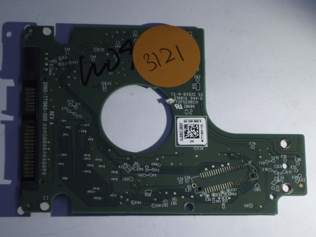 Western Digital WD10JPVX-08JC3T6 2060-771960-000 REV A  PCB for Sale