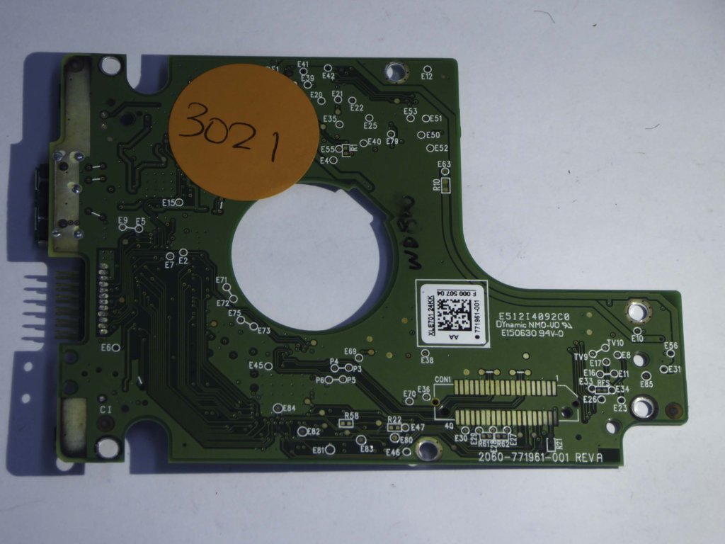 Western Digital WD10JPVX-22JC3T0 2060-771961-001 REV A  PCB for Sale