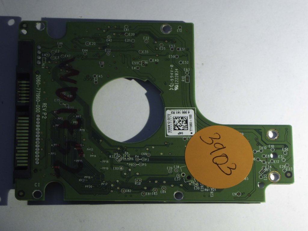 Western Digital WD10JPVX-80JC3T0 2060-771960-000 REV P2  PCB for Sale