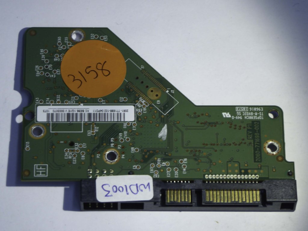 Western Digital WD10REAS-00MVWB0 2060-771698-002 REV P1  PCB for Sale