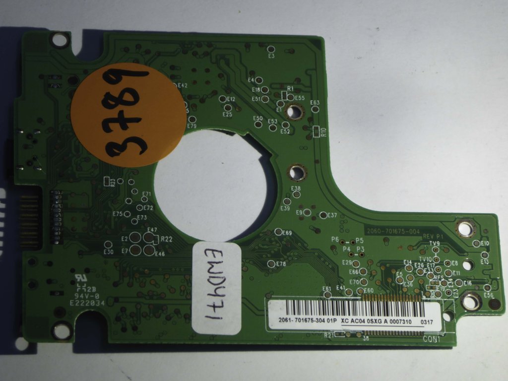 Western Digital WD10TMVV-11BG7S0 2060-701675-004 REV P1  PCB for Sale