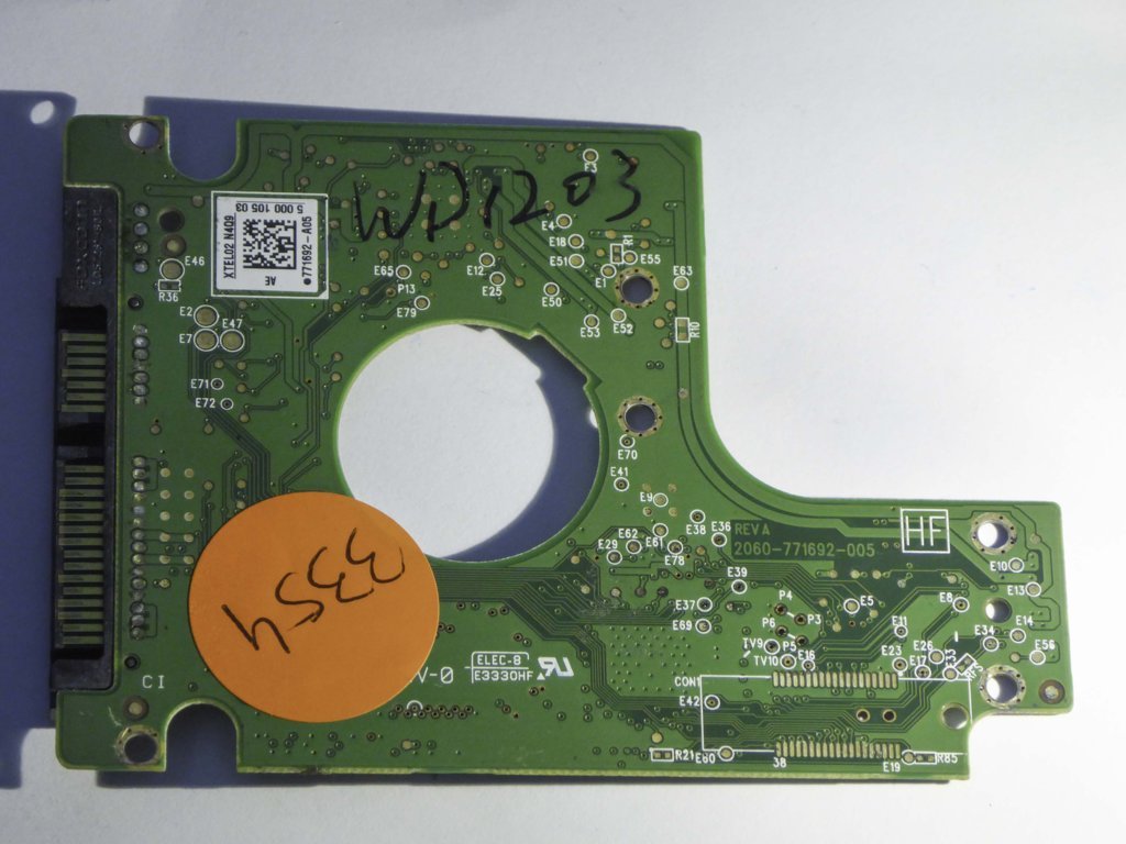 Western Digital WD10TMVV-11TK7S1 2060-771692-005 REV A  PCB for Sale