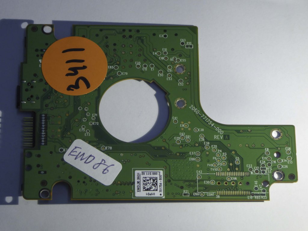 Western Digital WD10TMVV-11TK7S1 2060-771754-000 REV A  PCB for Sale