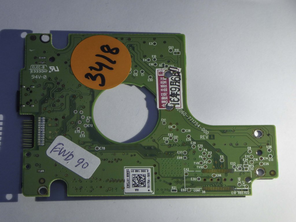 Western Digital WD10TMVV-11TK7S1 2060-771754-000 REV A  PCB for Sale