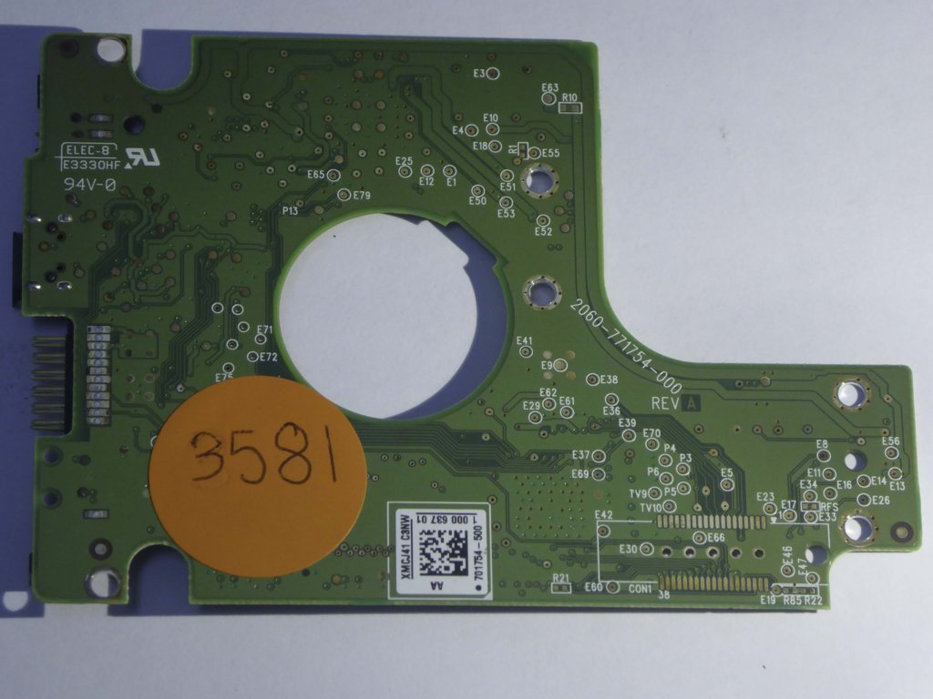 Western Digital WD10TMVV-11TK7S1 2060-771754-000 REV A  PCB for Sale