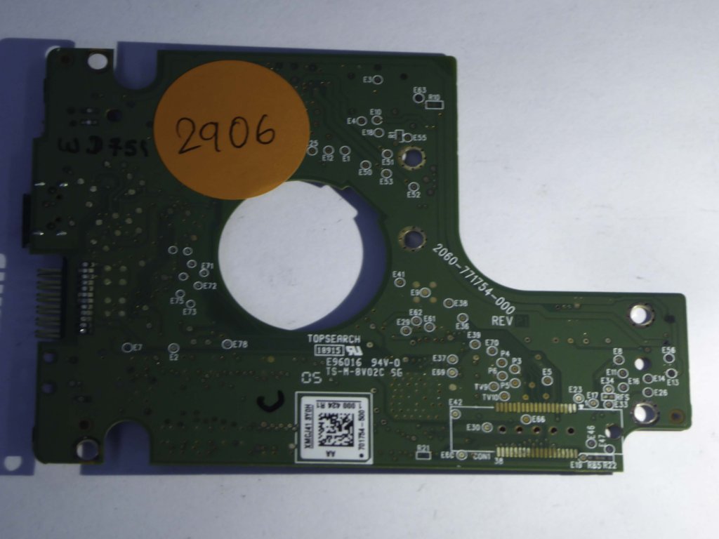 Western Digital WD10TMVV-11TK7S1 2060-771754-000 REV P1  PCB for Sale