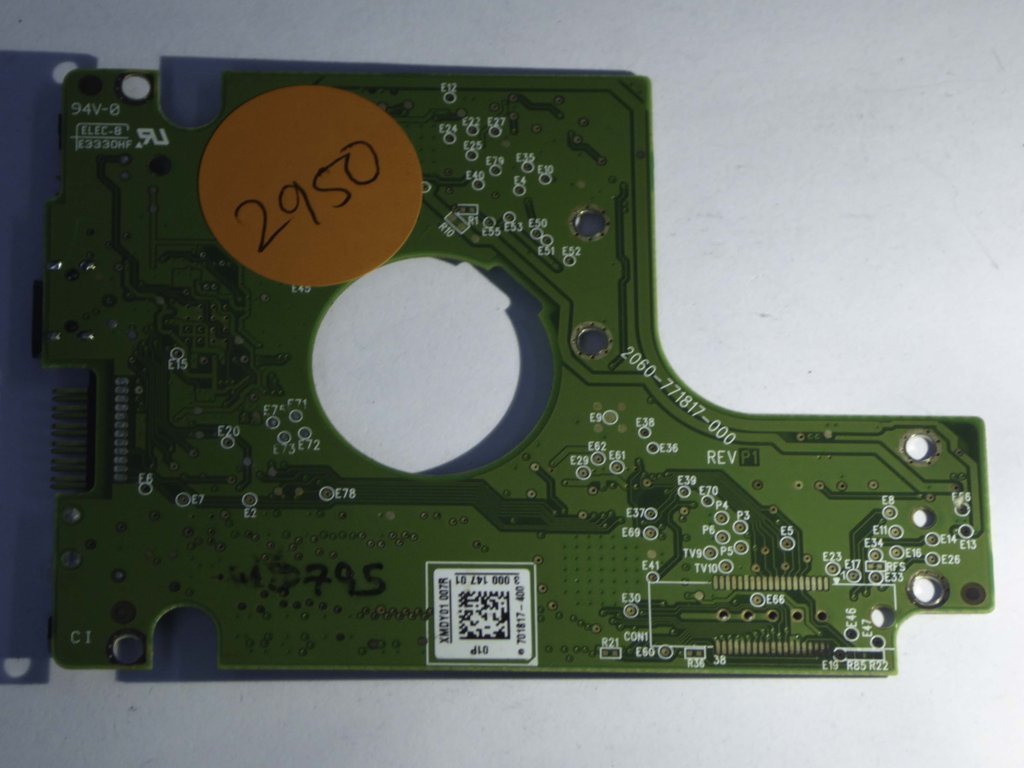 Western Digital WD10TMVV-11TK7S2 2060-771817-000 REV P1  PCB for Sale