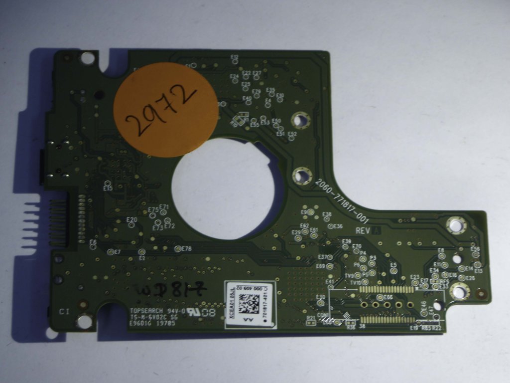 Western Digital WD10TMVV-11TK7S2 2060-771817-001 REV A  PCB for Sale