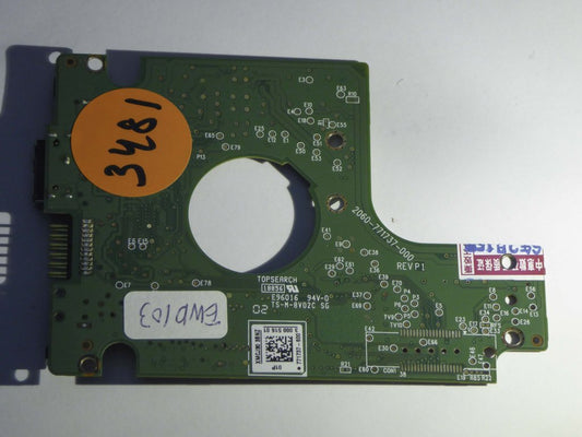 Western Digital WD10TMVW-11ZSMS1 2060-771737-000 REV P1  PCB for Sale