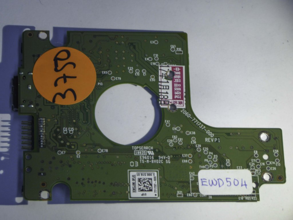 Western Digital WD10TMVW-11ZSMS1 2060-771737-000 REV P1  PCB for Sale