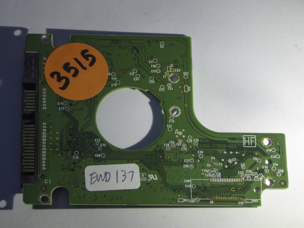Western Digital WD10TPVT-00U4RT1 2060-771692-005 REV A  PCB for Sale