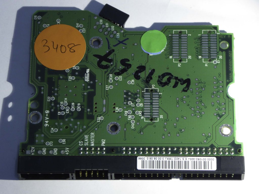 Western Digital WD1200JB-75CRA0 2060-001092-007 REV A  PCB for Sale