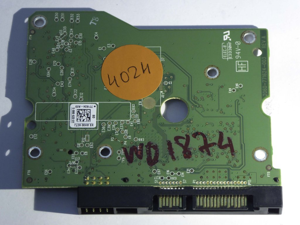 Western Digital WD1501FASS-00W2B0 2060-771624-003 REV A  PCB for Sale