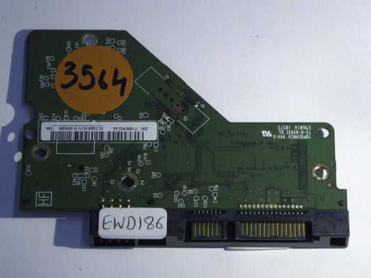 Western Digital WD15EACS-11BHUB0 2060-771698-002 REV A  PCB for Sale