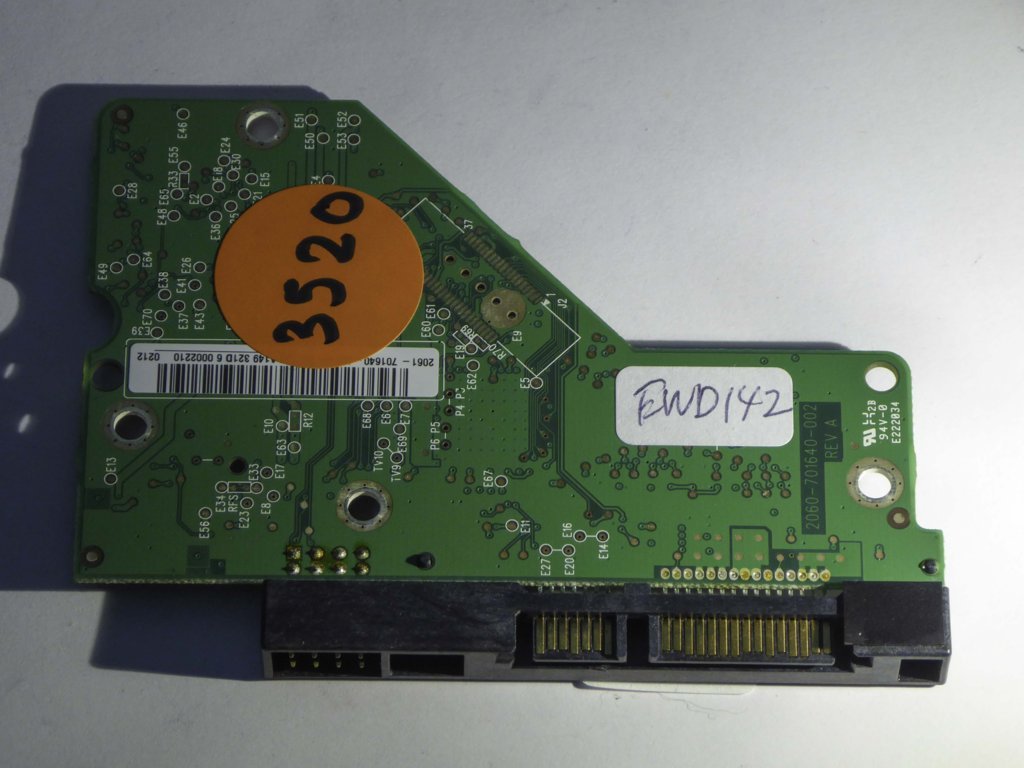 Western Digital WD15EADS-11P8B1 2060-771640-002 REV A  PCB for Sale