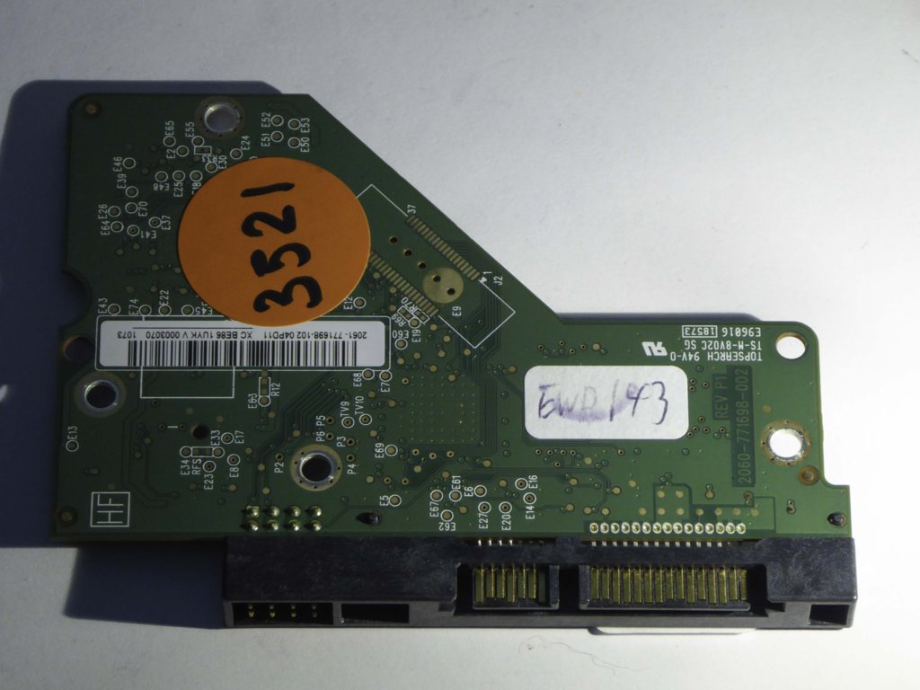 Western Digital WD15EARS-00MVWB0 2060-771698-002 REV P1  PCB for Sale