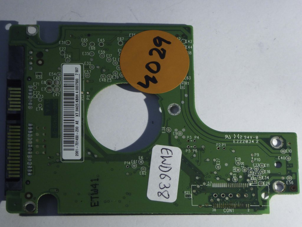 Western Digital WD1600BEVS-22RST0 2060-701450-011 REV A  PCB for Sale