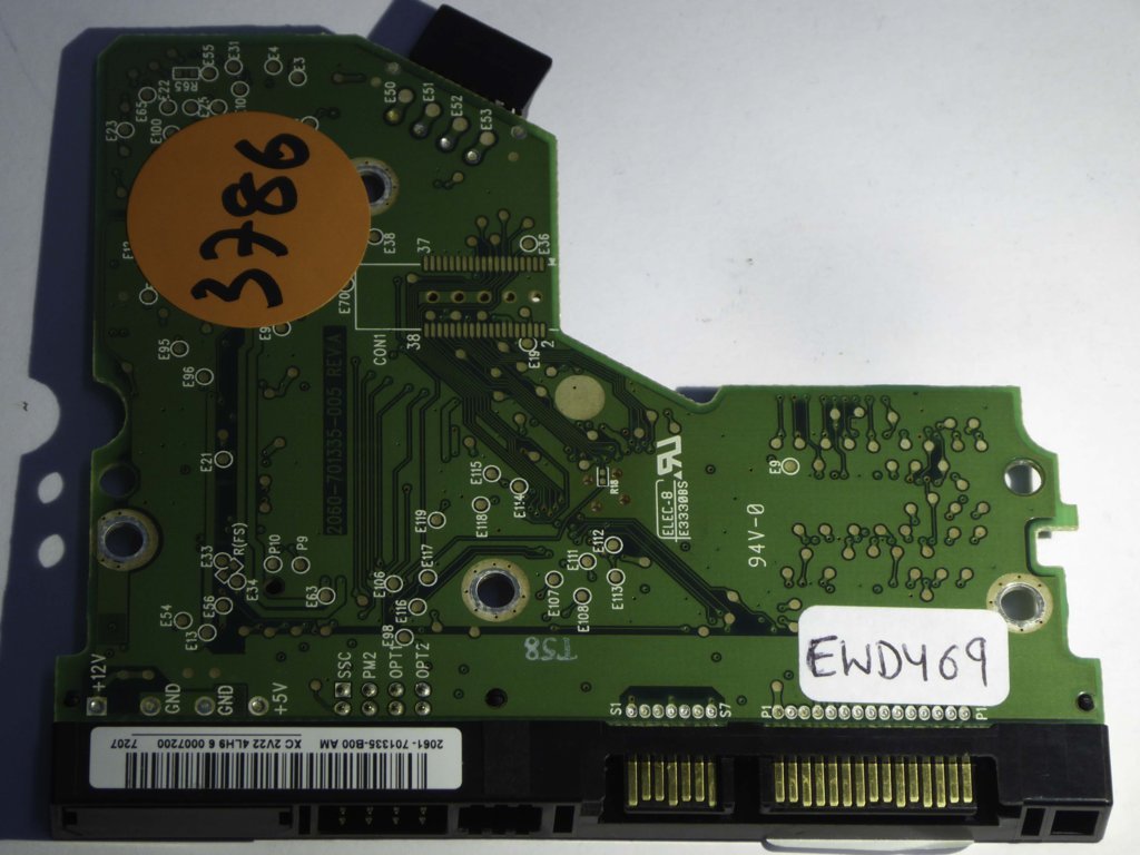 Western Digital WD1600JS-55NCB1 2060-701335-005 REV A  PCB for Sale