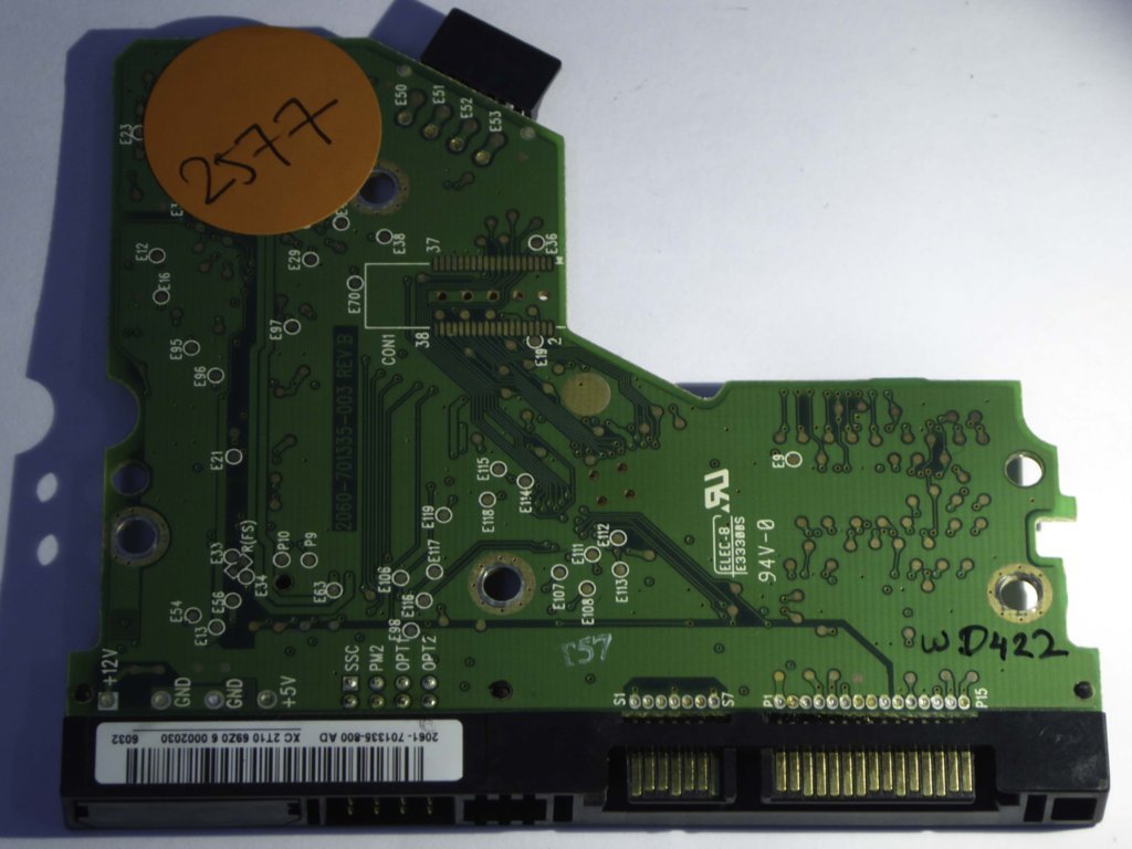 Western Digital WD1600JS-75MHB0 2060-701335-003 REV B  PCB for Sale